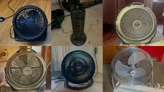 Portable Fan Compilation - 6 Lasko, Vornado, Patton, Westpointe, & Honeywell Fans