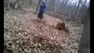 caveman trying to swing like a guerilla