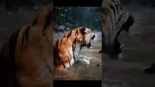 &ldquo;Tiger vs Shark: Flooded Jungle Attack Caught in 4K | Ultra Realistic Disaster Scene&rdquo; #foryou #pets