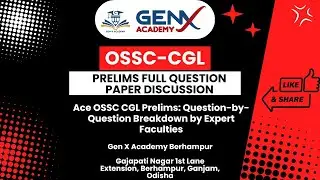 OSSC CGL 2024 PRE ll DETAILED QUESTION & ANSWER DISCUSSION#ossccgl#DI#arithmetic#osscclxamanalysis