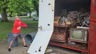 Channahon Illinois 50 cubic yards of junk and 10 yards of scrap metal