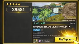 BGMI WOW New Parkour Map 😍 | Adventure Escape Secret Parker | 29581