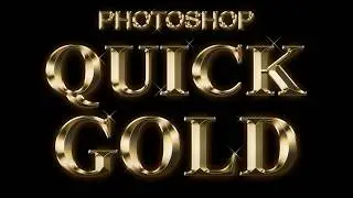 Quick Gold Text | Photoshop tutorial