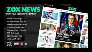 Zox News Professional WordPress News & Magazine Theme