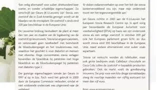 Bron: Nieuwe zoetstof Stevia op de markt