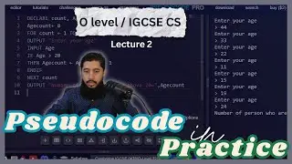 Sequence Structure | INPUT | OUTPUT | O level | IGCSE | Part 2 | Pseudocode | Paper 2 | Urdu/Hindi