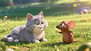 The Lazy Cat and the Quick Mouse 🐱🐭 | Kids Short Moral Story