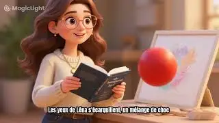 Le pinceau de partage ( L&eacute;na et Tommy)#animation #disney #history 