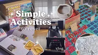 Mental reset activities that keep me productive ⋆˙⟡ antirot, baking, pottery class, pilates & more