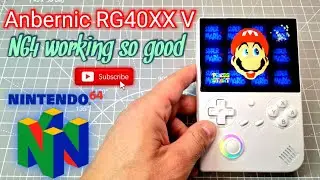Anbernic RG40XXV  N64 Nintendo are so smooth  I awesome retro handheld