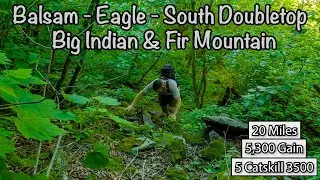 Balsam, Eagle, South Doubletop, Big Indian & Fir Mountain in the Catskill Mountains