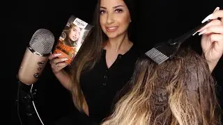 TÜRKÇE ASMR Annemin Saçlarını Boyadım 💆🏼‍♀️  Relaxing Hair Dye  | RAHAT UYKU