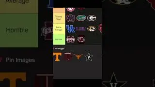 SEC basketball tier list part 2! Full vid with every conference on my channel🤝 #collegebasketball