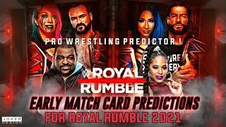 WWE Royal Rumble 2021 Early Match Card Predictions