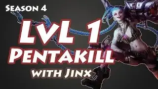 LOL - Jinx epic PENTAKILL level 1