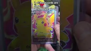 Real vs Fake Pok&eacute;mon cards&hellip; which 2 are fake? 🤔 #pokemon #pokemoncards #pokemoncommunity #shorts