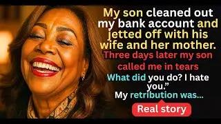 My son drained my bank account and flew off with his wife and her mother &mdash; but how I got even&hellip;
