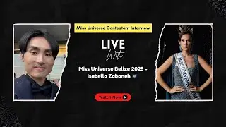 🇧🇿 Live Interview with Miss Universe Belize 2025 - Isabella Zabaneh 🇧🇿 