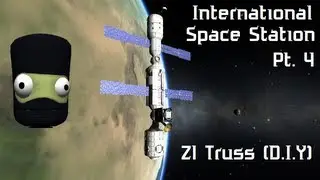 KSP #58 - Re-Constructing The ISS Pt. 4 - Z1 Truss + Shuttle Landing