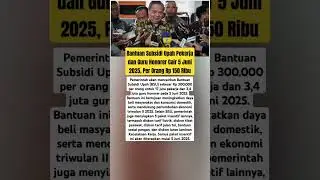 Bantuan Subsidi Upah Pekerja dan Guru Honorer Cair 5 Juni 2025, Per Orang Rp 150 Ribu