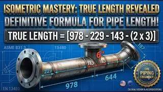 True Length Calculation in Piping Isometric Drawings.