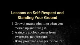 Self-respect