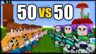 BATALLA de WOODY VS BUZZ en Minecraft Hardcore!!