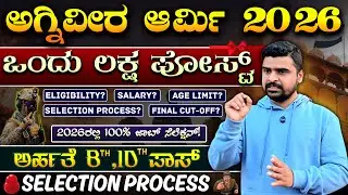 Agniveer Army New Vacancy Soon 2026-27 | AGNIVEER ARMY -2026 SELECTION PROCESS IN KANNADA ⚔️💥||