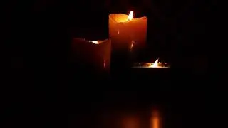 Trio of Burning Candles | Relaxing Ambience | Subtle Sound of Wind | Candle Music Video, CALHAN,