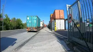 [4K] Cycling Düsseldorf/Neuss | Hamm - Heerdt via J.-Kardinal-Frings-Brücke, Hammfeld, Hafengebiet