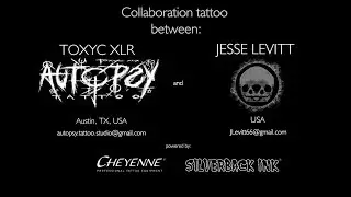 Toxyc & Jesse Levitt tattoo collaboration at Autopsy Tattoo Studio ATX