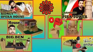 Top 6 Iconic Monument Made of Cardboard (BIG BEN _  PISA _  SIDNEY OPERA  _ TAJMAHAL _ HOGWARTS _...