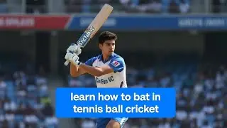 Learn how to bat in tennis ball cricket it will 100% help you in leather ball cricket 🏟️🏏🎾🏆💯