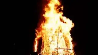 Huge bonfire
