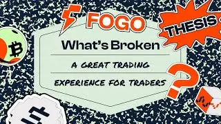 The Fogo Thesis: Zero Compromise No latency. No friction. No bullsh🔥t.
