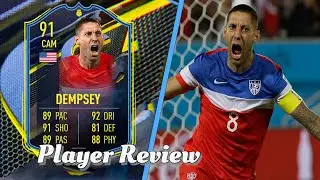 AMERICAN GULLIT!😱 91 CLINT DEMPSEY FUT HERO CAPTAIN PLAYER REVIEW! FIFA 22 ULTIMATE TEAM!