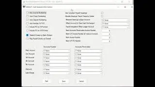 FBS Setup Menus
