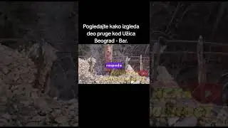 Pogledajte kako izgleda deo pruge kod Užica Beograd - Bar. #shorts