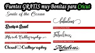 CRICUT - Como bajar FUENTES GRATIS | Miles de tipos de letras MUY BONITAS para Cricut. 