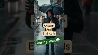 How to Answer and End calls from volume button during rain? #shorts