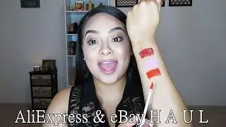AliExpress & eBay HAUL Under $6! + Replicas of ABH, LimeCrime Velvetines, & Urban Decay + SWATCHES!