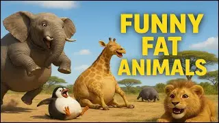 Funny Fat Animals | Funniest Animated Short | You Can&rsquo;t Stop Laughing - 2025