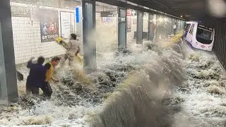 МЕТРО ЗАТОПЛЕНО! ЛЮДИ В КАПКАНЕ! Сильное наводнение в Сан-Паулу, Бразилия