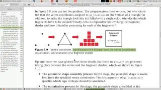 webgl programming guide 5 2 Color Triangle شرح تفاصيل عملية تلوين داخل اطار مثلث