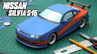 Paper Craft | How To Make Silvia s15 With Paper | DIY Nissan Silvia s15 | Paper Sport Car Models