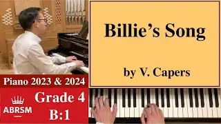 ABRSM Piano 2023-2024 Grade 4, B:1 Valerie Capers: Billie's Song, Portraits in Jazz [Piano Tutorial]