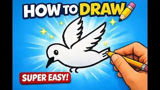 LEARN How To Draw Bird Easy Step By Step #drawingtutorial