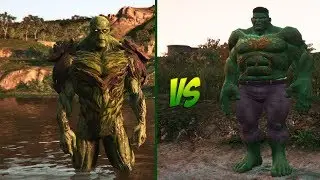 SWAMP THING VS AGE OF X HULK!! (GTA 5 PC MODS)