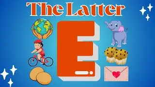 Learn Letter E with 3D Animation for Kids | Alphabet Learning | Railway Kids