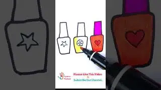 How to Draw NAIL POLISH for Kids #shorts #viral #youtubeshorts #drawing #nailpolish